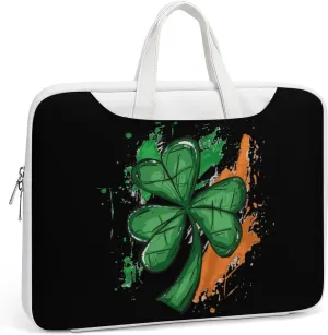 Ireland Irish Flag Green St. Patrick's Day Laptop Tote Bag Waterproof Computer Carrying Case Business Office Briefcase