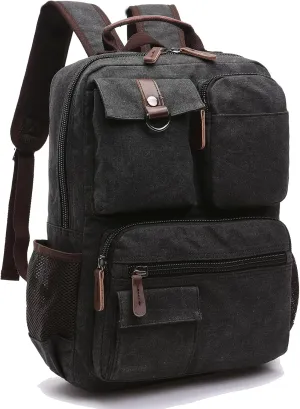 IT'SCARL Men's backpack, 15 inch laptop bag, gym bag (black)