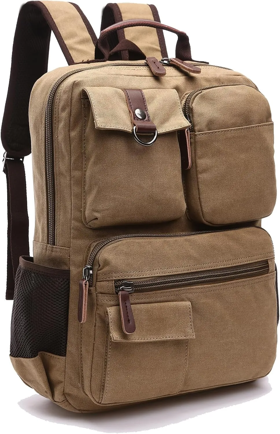 IT'SCARL Men's backpack, multi-purpose pocket, sports gym bag, suitable for cycling backpack (khaki)