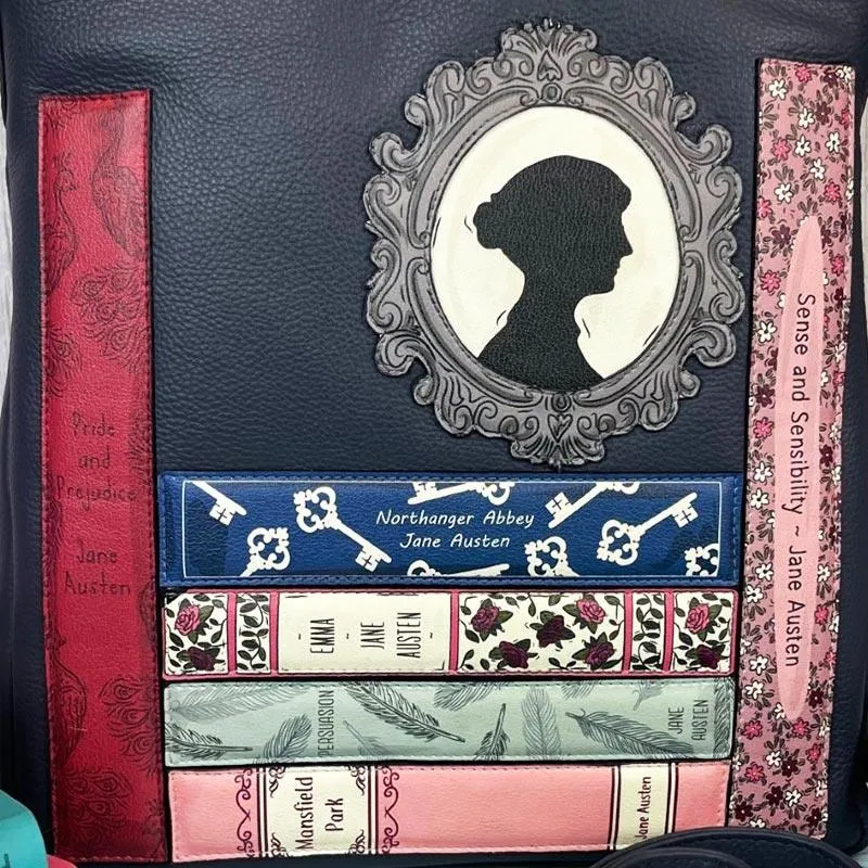 Jane Austen Books Design Cross Body Handbag