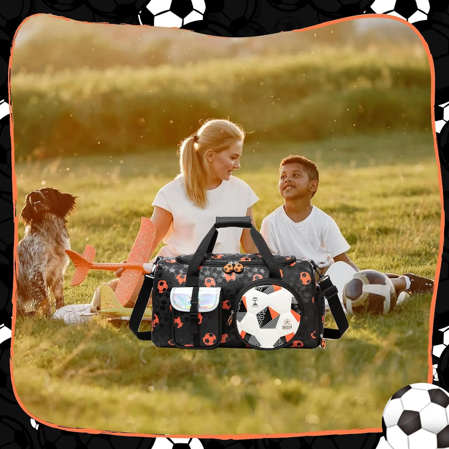 Kids Duffle Bag Boys Travel Bag for Kids Overnight Sports Bags for Boys Weekender Gym Soccer Bags for Boy with Shoe Compartment