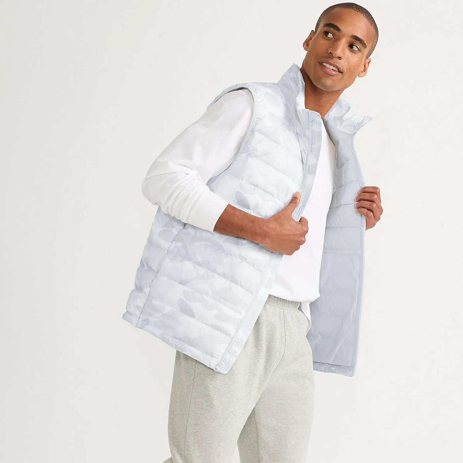 Lands' End Men's Wanderweight Ultralight Packable Down Vest