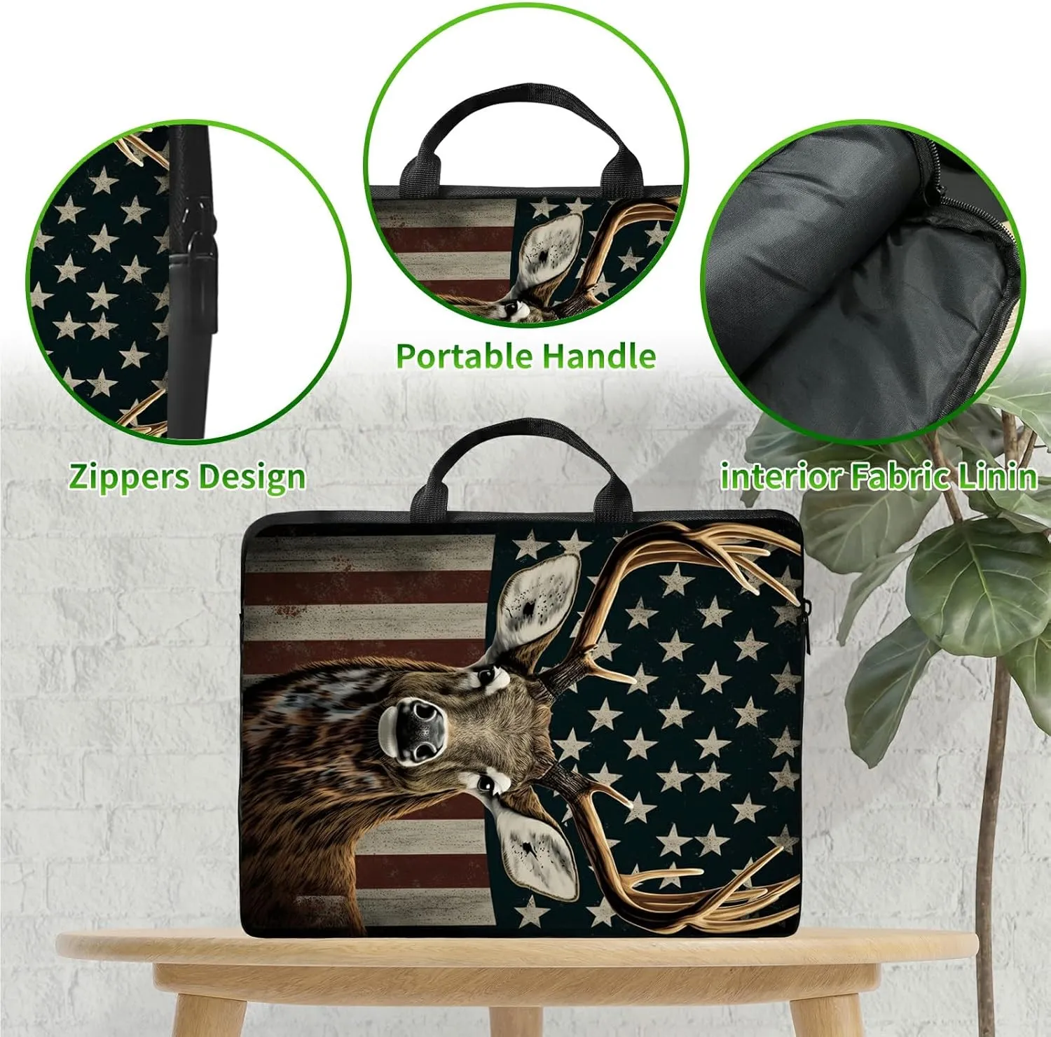 Laptop Shoulder Bag Sleeve Case for Women Men, Computer Handbag Suitable