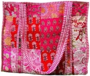 Large Tote Weekend Bags, Cotton Quilted Handprinted Floral Shopping Travel Carryall Bag Beach Tote Bags for Women Gifts