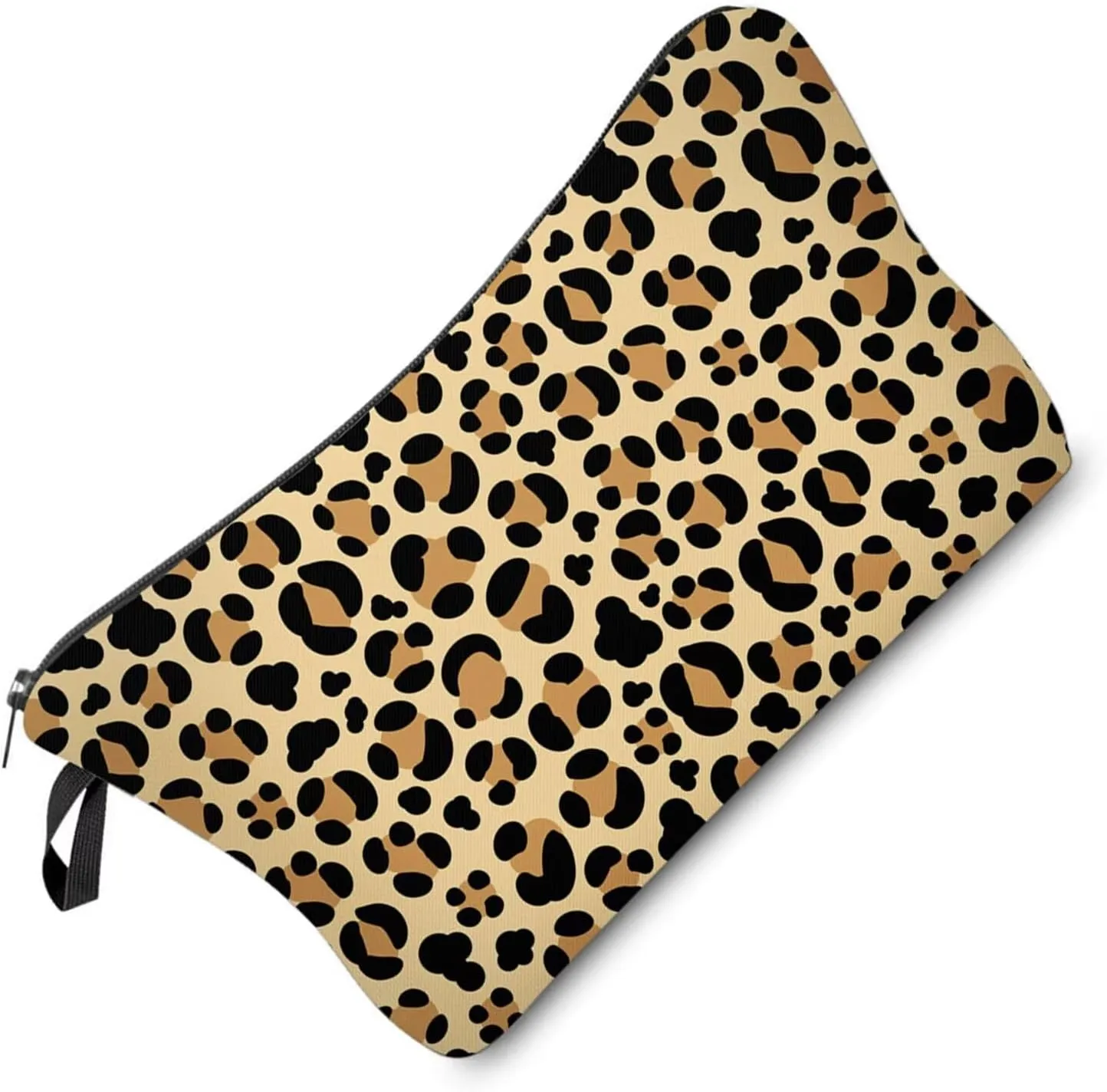 Leopard Makeup Bag Cute Small Toiletry Organizer Zipper Pouch Simple Cheetah Leopard Gifts Cosmetic Bag for Cheetah Lovers Women Friends Sisters