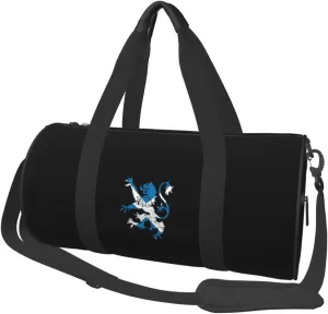 Lion Rampant Scotland Scottish Convertible Garment Bag with Shoulder Strap, Carry on Garment Duffel Bag for Men Women - Rolling Foldable for Travel Luggage Bags (Black)