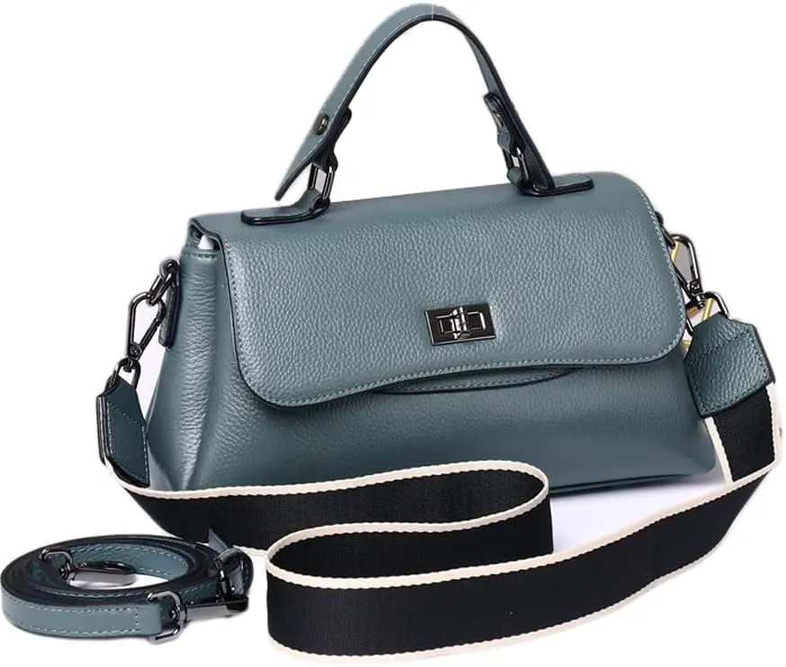 Lock Leather Square Bag Women's Unique Shoulder Bags Tote Bags Top Handle Satchel Handbags