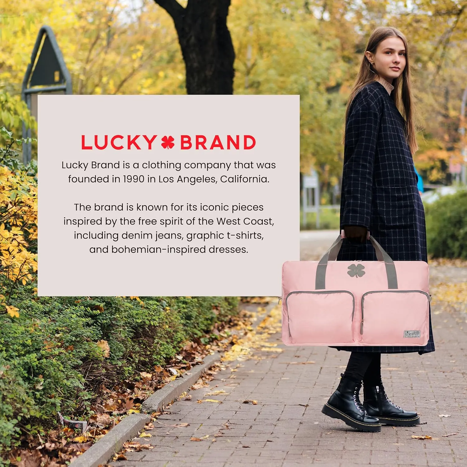 Lucky Travel Duffel Bags 115L, Gym Bag, Travel Bag & Large Duffle Bag for Men, Foldable Overnight Weekender Bags for Women & Men with Adjustable Shoulder Strap, Bridal Rose