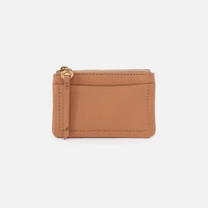 Lumen Card Case In Pebbled Leather - Sandstorm