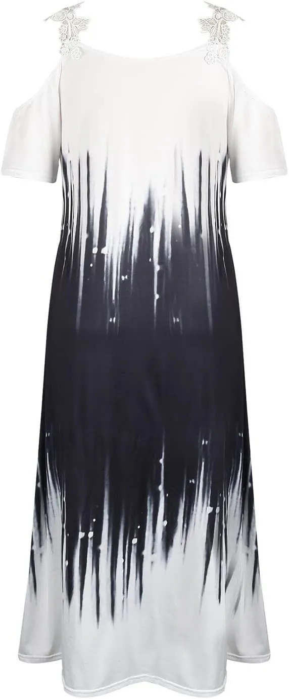 Maxi Dresses for Women,2024 Summer Trendy Floral Print Sling Sundress,Casual V Neck Flowy Ruched Boho Beach Dress