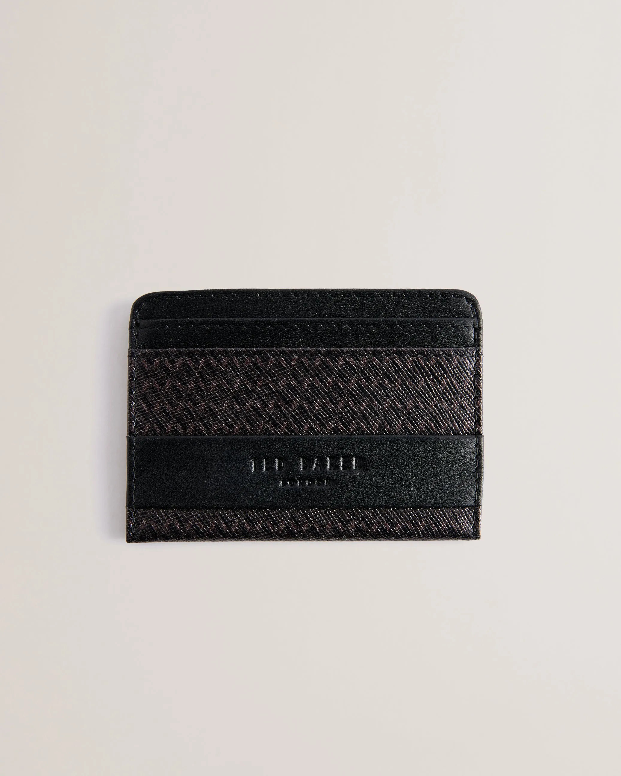 Maxvell Printed Leather Wallet Cardholder Black