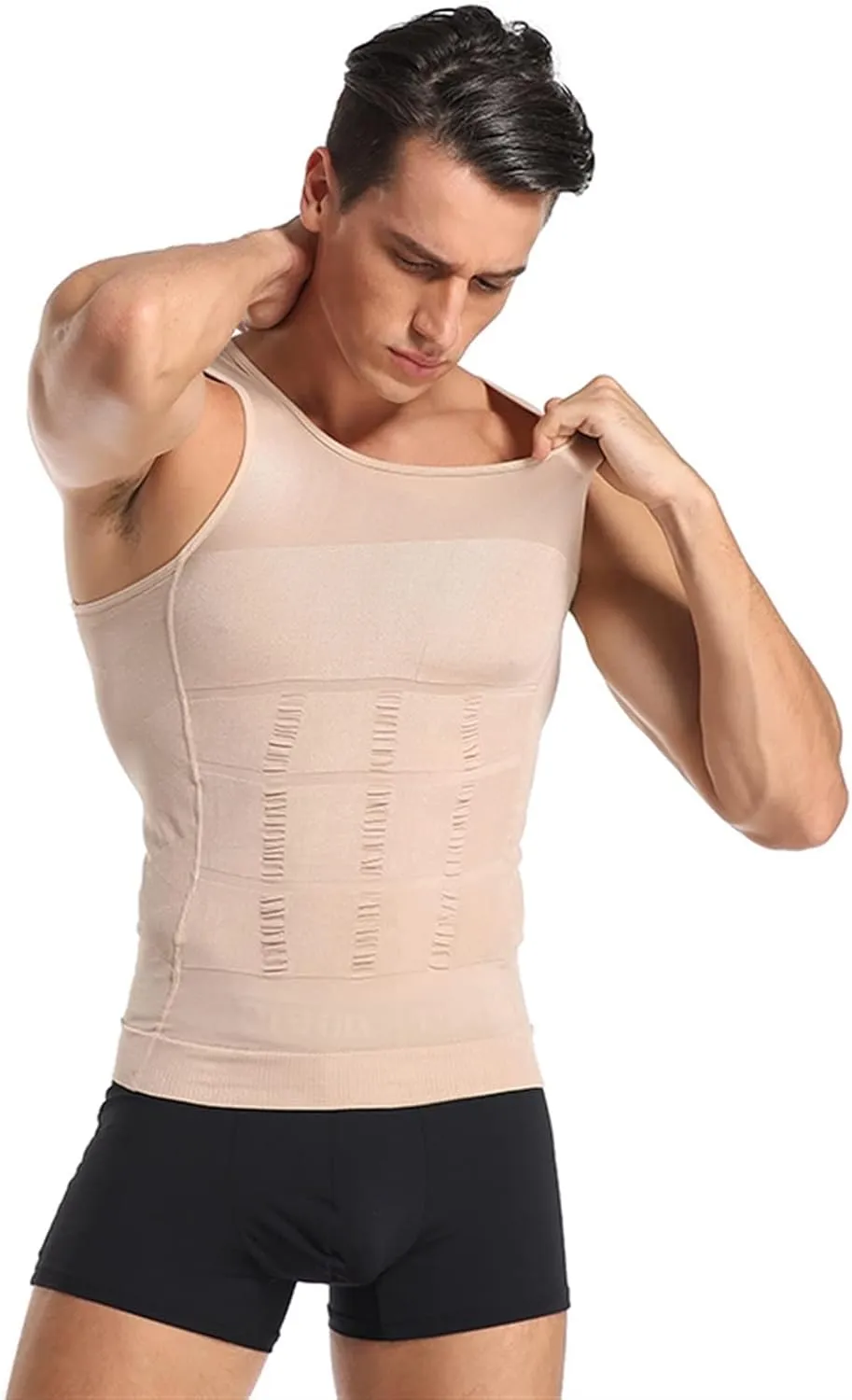 Men's Sweating Vest Slim Chest Corset Sleeveless Body Shaper Weight Loss Tank Top Posture Corrector Undershirt