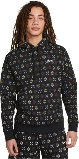 Nike Men's Sportswear Club Fleece Monogram Hoodie (as1, alpha, l, regular, regular)