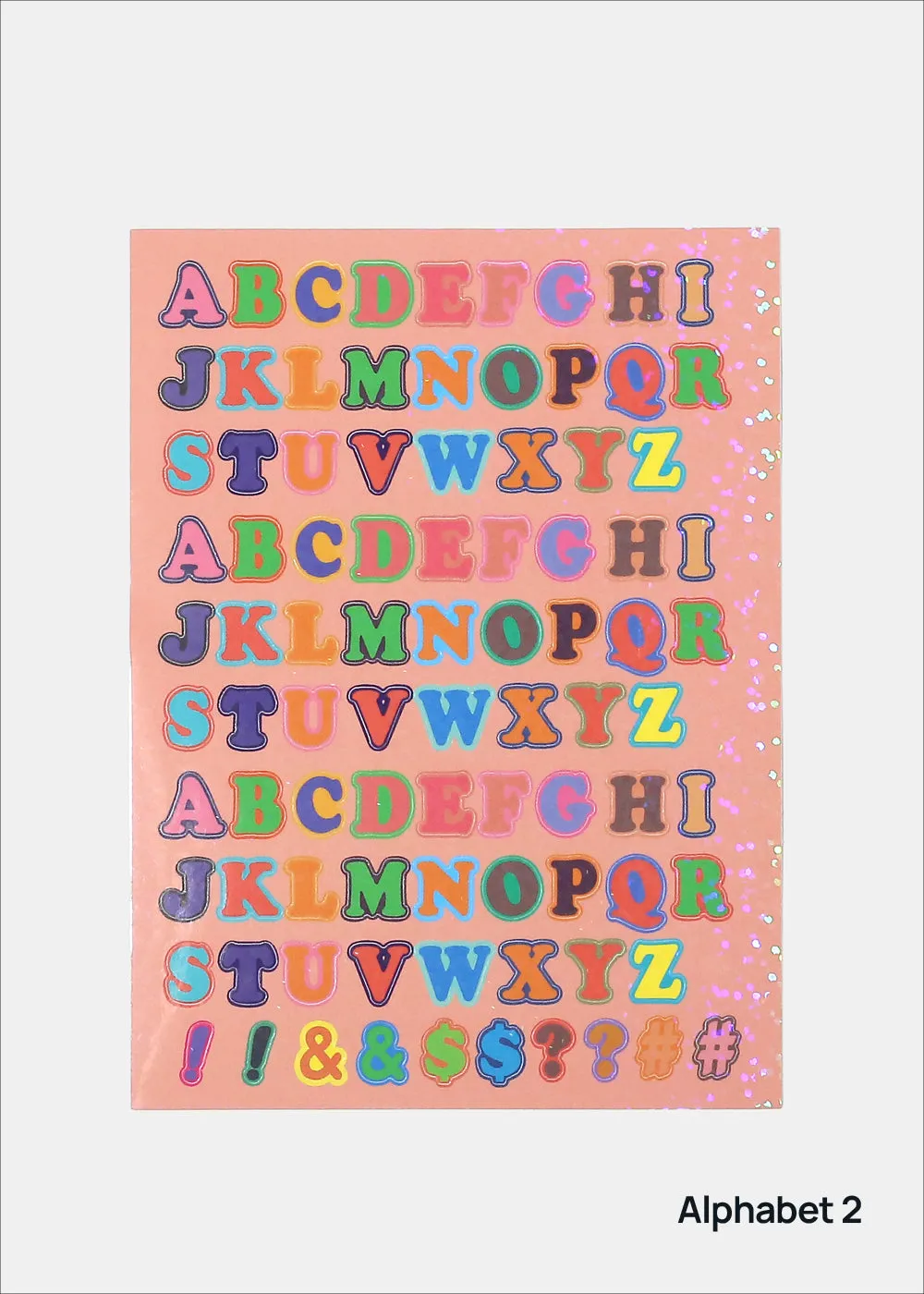 Official Key Items Sticker Sheet - Alphabet