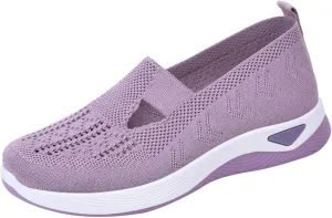 Orthopedic Walking Shoes for Plantar Fasciitis Relief Womens Slip On Sneakers with Arch Support Comfortable Casual Loafers Diabetic Foot Pain