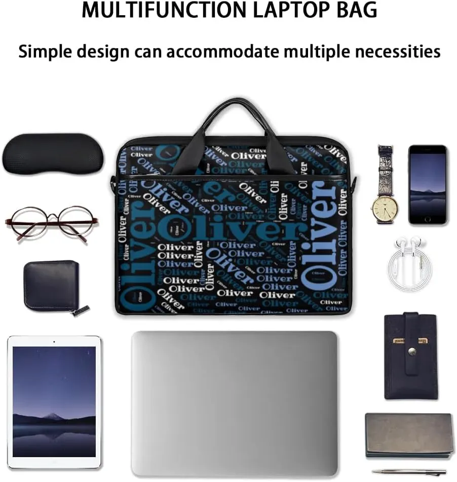 Personalized Laptop Bag Case Briefcases for Men Women, Computer Cases for Laptops, Tablet Shoulder Bag Carrying Case