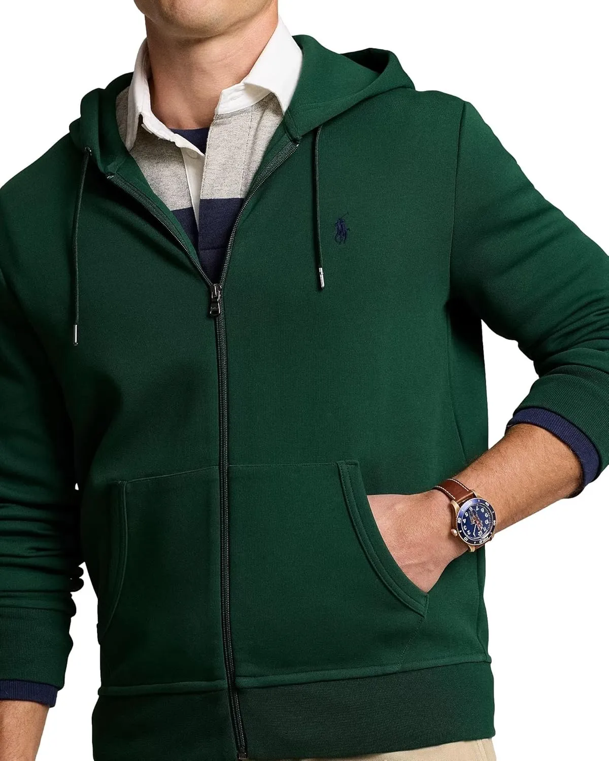 POLO RALPH LAUREN Men's Double-Knit Full-Zip Hoodie