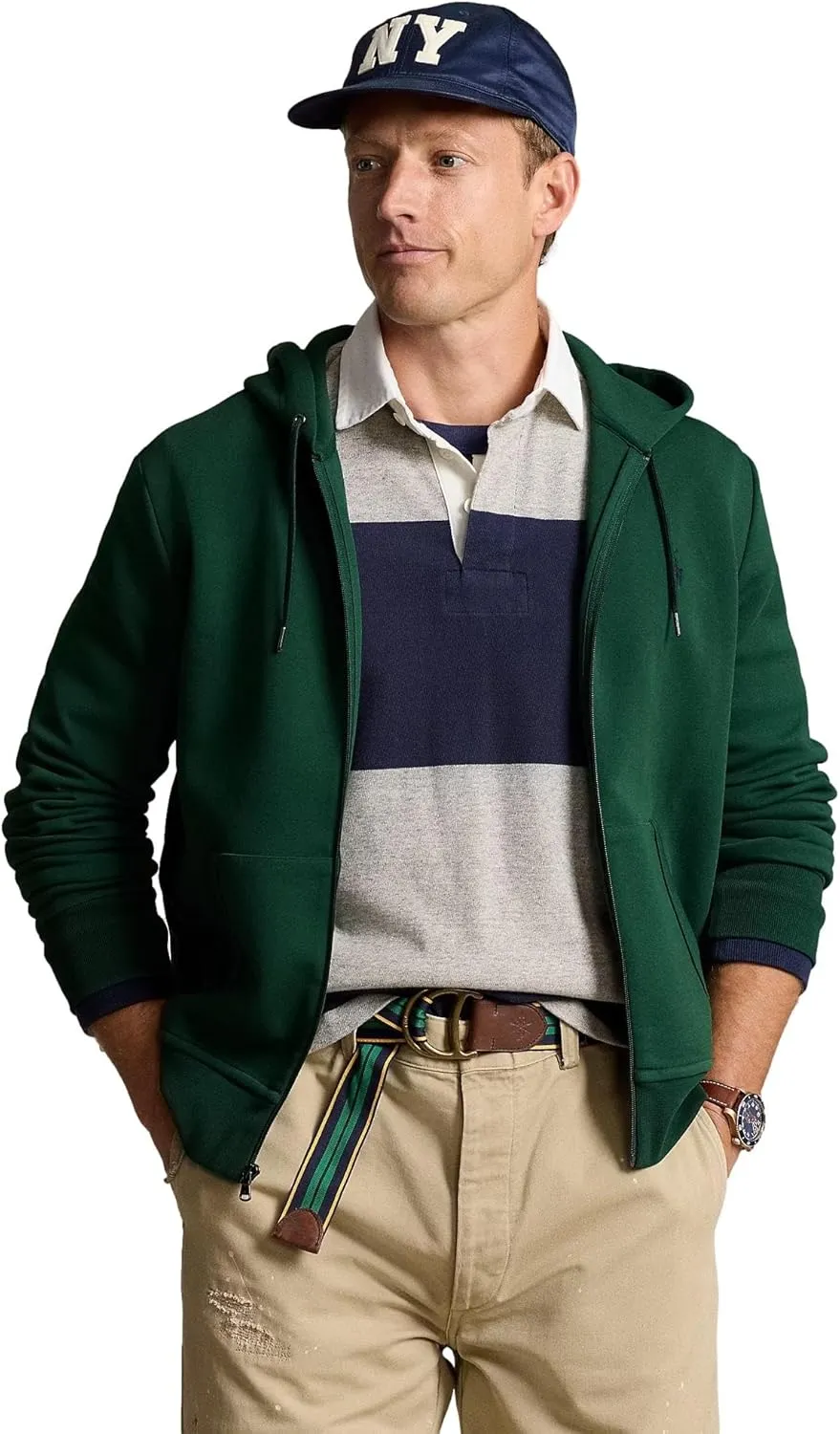 POLO RALPH LAUREN Men's Double-Knit Full-Zip Hoodie