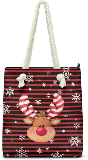Reusable Grocery Bags Zippered Tote Bags for Women Large Capacity Beach Bag for Travel