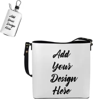 Saddle Bags Set 2 Piece Bucket Bags Shoulder Bag Handbag Car Key Fob Protector