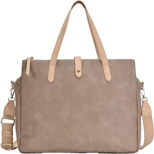 Sasha   Sofi Heather Tote | Triple Compartment Tote Bag for Women | Vegan Leather bag with crossbody strap |