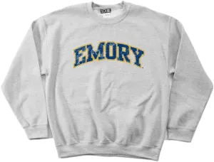SDI NCAA Emory Eagles 50/50 Blended 8-Ounce Vintage Arch Crewneck Sweatshirt
