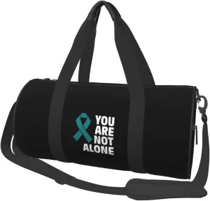Sexual Assault Awareness Convertible Garment Bag with Shoulder Strap, Carry on Garment Duffel Bag for Men Women - Rolling Foldable for Travel Luggage Bags (Black)