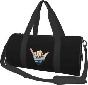 Shaka Waves Convertible Garment Bag with Shoulder Strap, Carry on Garment Duffel Bag for Men Women - Rolling Foldable for Travel Luggage Bags (Black)
