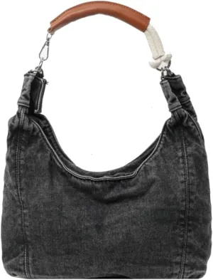 Simple Shoulder Bag For Women Trendy Denim Purse Y2K Womens Tote Bag Slouchy Hobo Purse Work Handbag Lightweight 2025