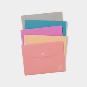 Speckled Bright Poly Document Holders, 10 CT Assorted Colors