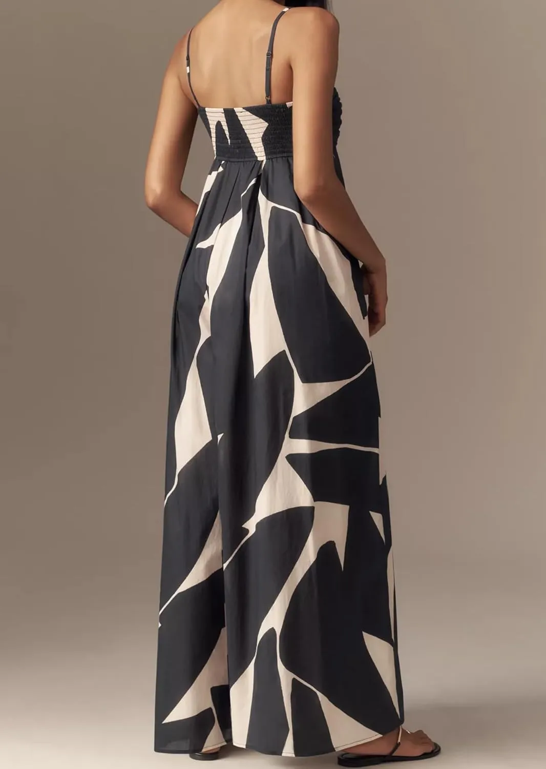 Summer Casual Sleeveless One Piece Long Jumpsuits Spaghetti Strap Boho Wide Leg Outfits for Women Rompers 2025 Trendy