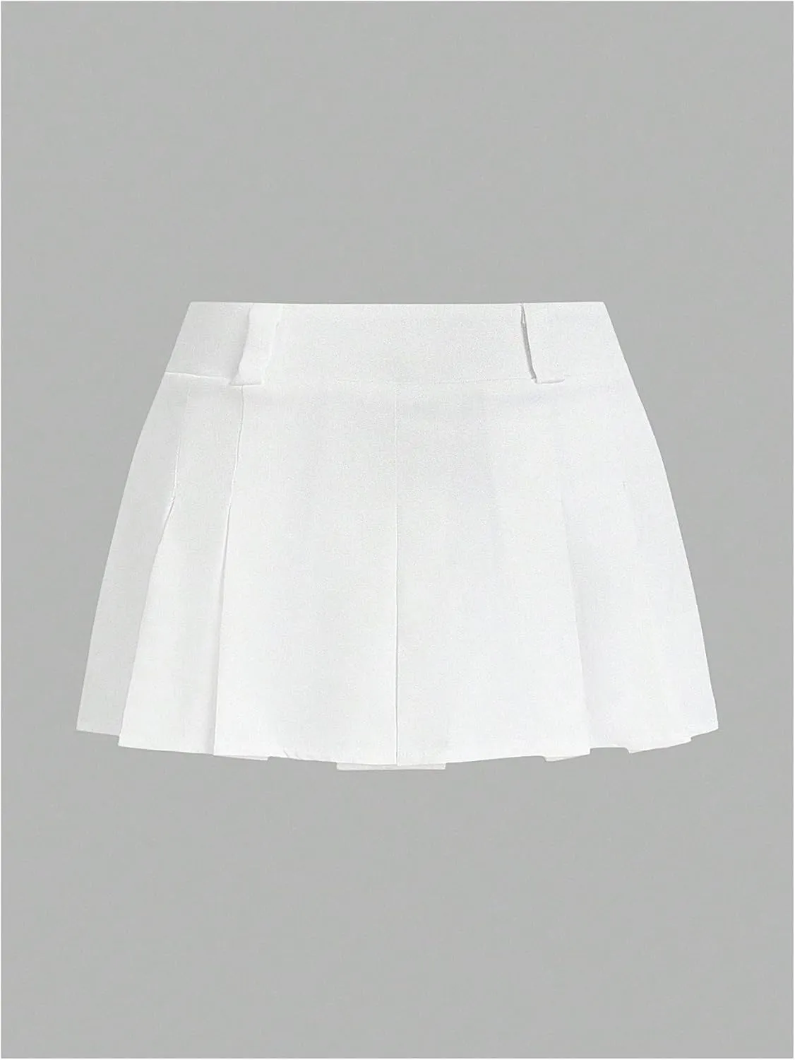 SweatyRocks Women's Low Waist Pleated Mini Skirt A Line Ruffled Skater Skirts