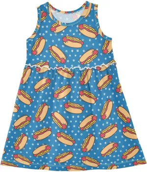 Toddler Girls Dress Sleeveless Cotton Casual Clothes for Home Party Beach Sundress 2-8Y