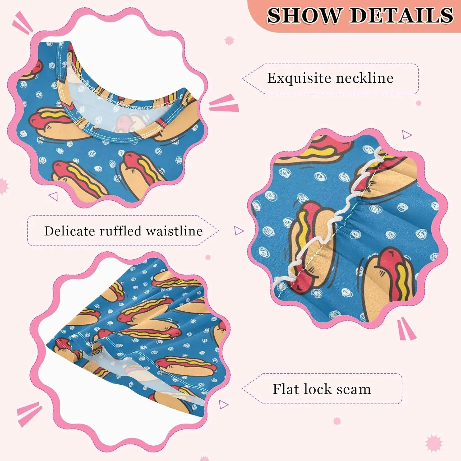 Toddler Girls Dress Sleeveless Cotton Casual Clothes for Home Party Beach Sundress 2-8Y