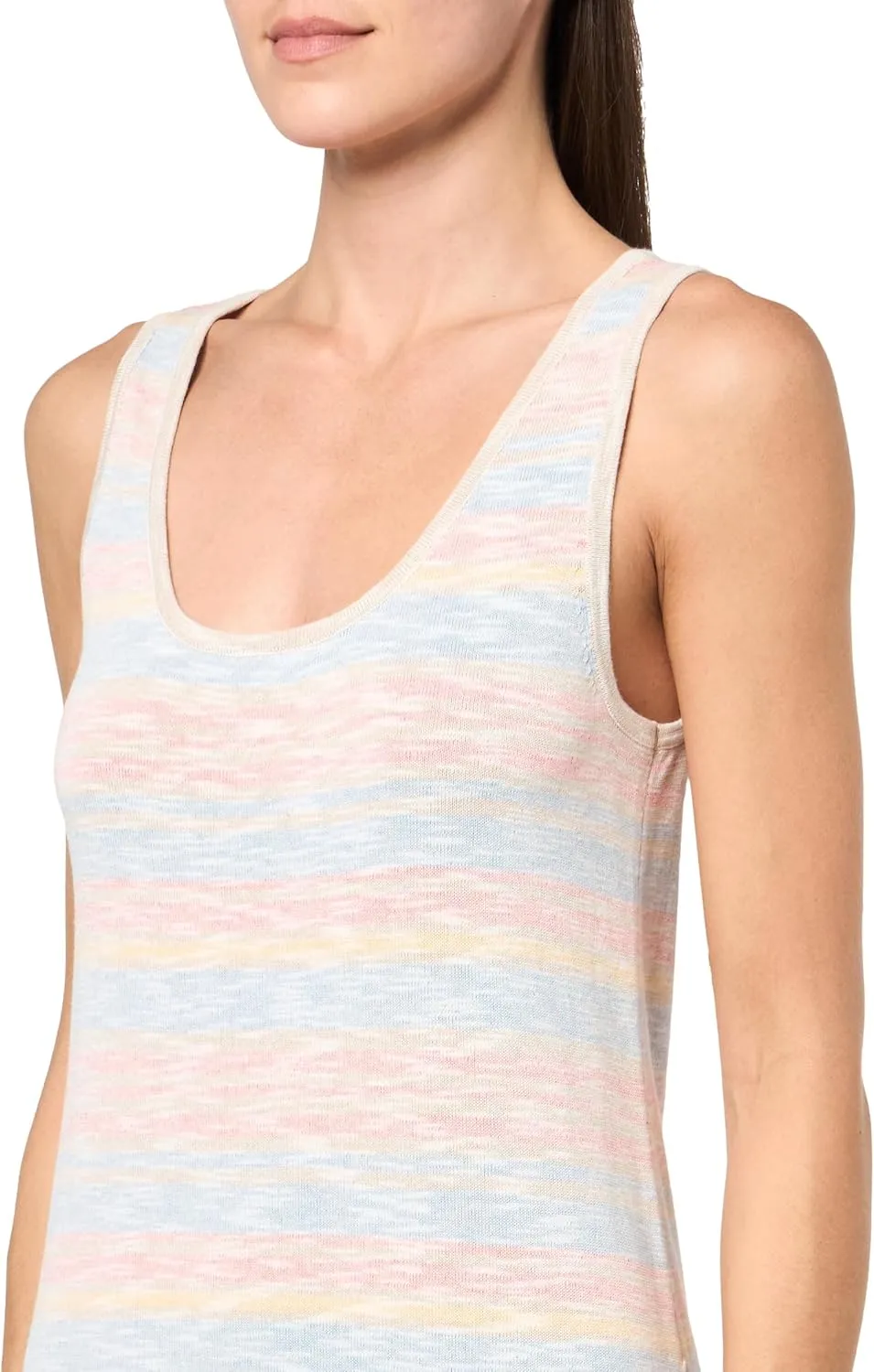 Tommy Hilfiger Women's Midi Length Sleeveless Striped Sportswear Dress