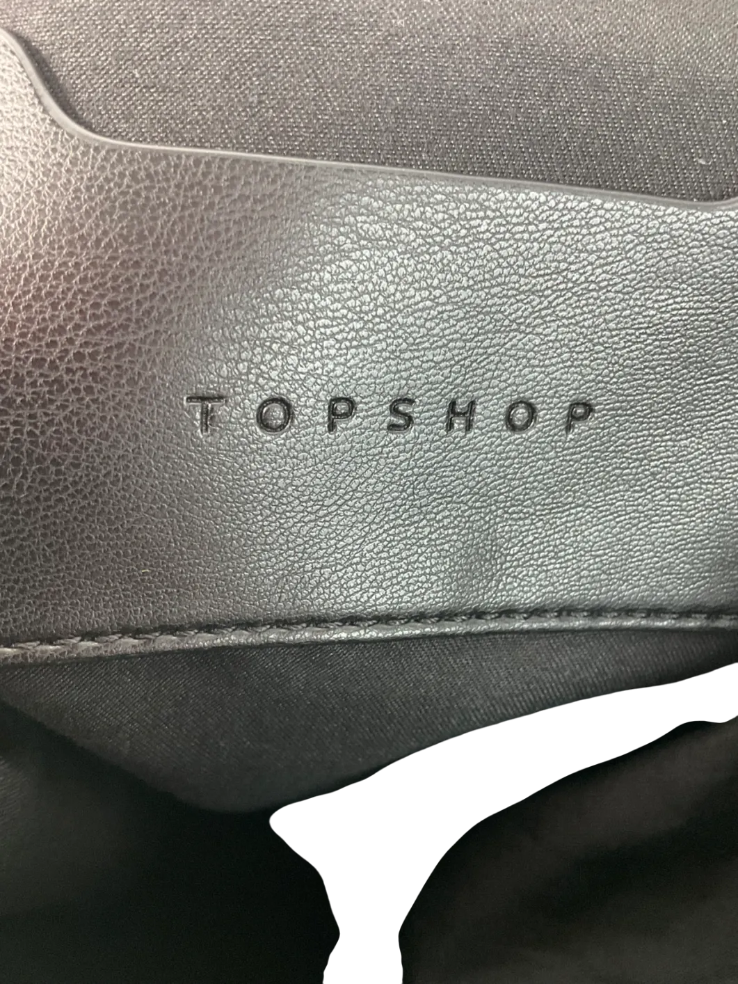 Topshop Sonny Drawstring Topline Shoulder Bag In Black One Size
