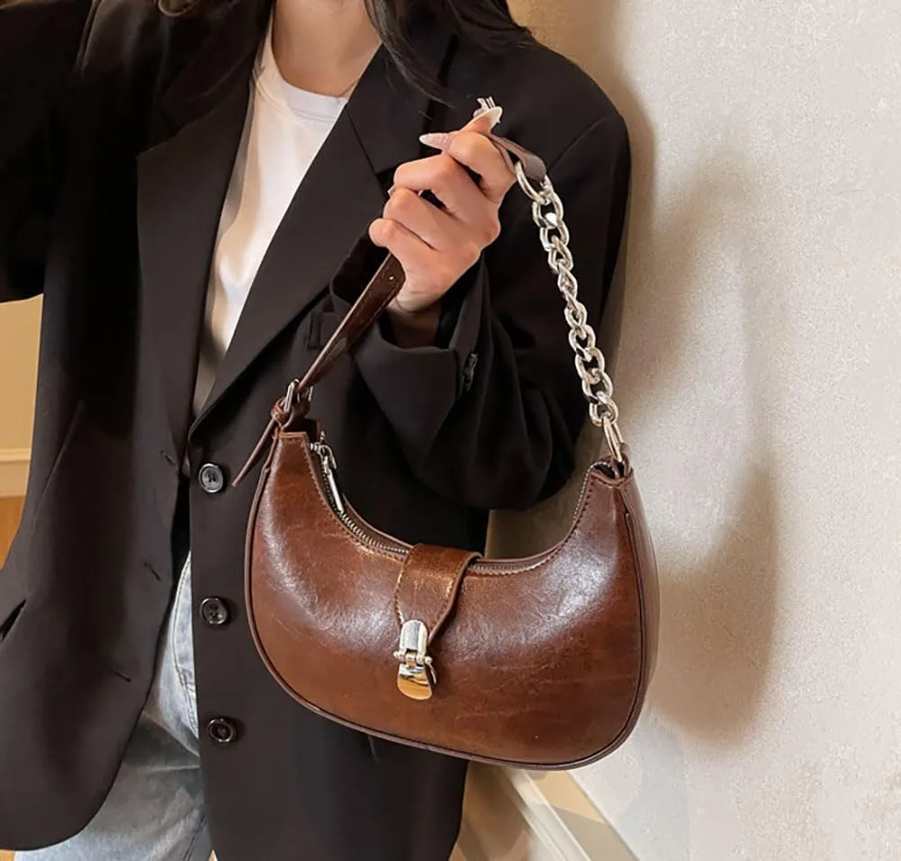 Trendy Shoulder Bag Work Purse For Women Vegan Leather Small Tote Handbag Womens Summer Satchel Crossbody Purse Travel 2025