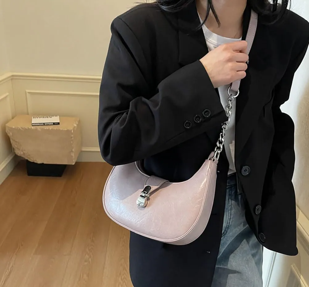 Trendy Shoulder Bag Work Purse For Women Vegan Leather Small Tote Handbag Womens Summer Satchel Crossbody Purse Travel 2025