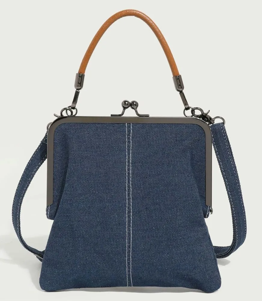 Trendy Shoulder Bags Denim Clutch Bag For Women Crossbody Handbag Tote Bag Satchel Purse Work Travel College Top-handle 2025