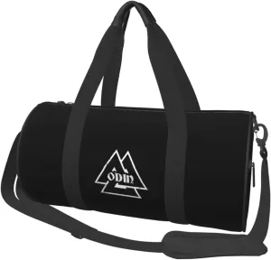 Valknut, The Symbol Of Odin God Convertible Garment Bag with Shoulder Strap, Carry on Garment Duffel Bag for Men Women - Rolling Foldable for Travel Luggage Bags (Black)