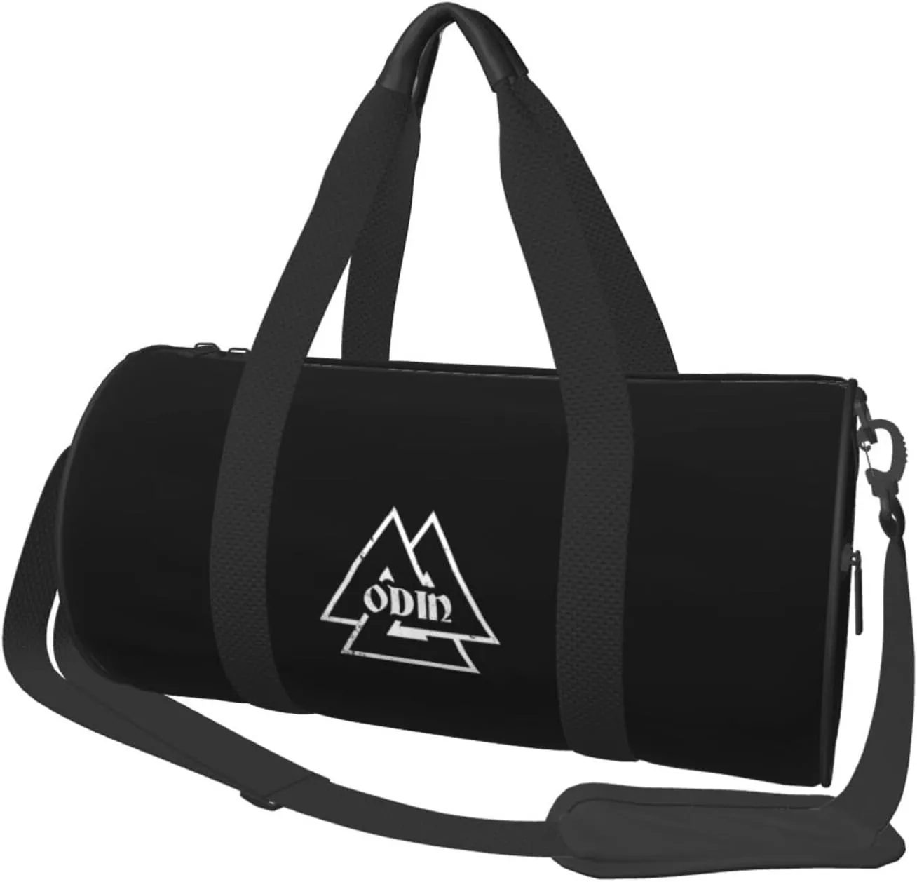Valknut, The Symbol Of Odin God Convertible Garment Bag with Shoulder Strap, Carry on Garment Duffel Bag for Men Women - Rolling Foldable for Travel Luggage Bags (Black)