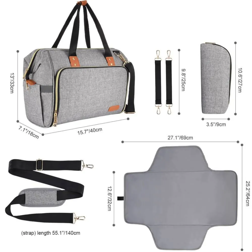 Vbiger Large Nappy Tote Bag Maternity Diaper Shoulder Bag , Insulated Bag for Mom Dad