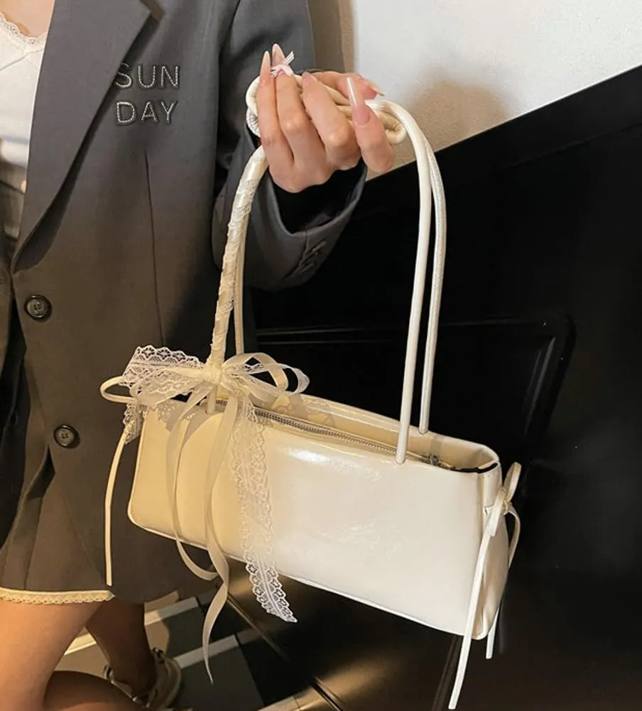 Vegan Leather Shoulder Purses Summer Beach Bags For Women Sweet Clutch Bag Casual Boston Purse Travel Underarm Handbags 2025