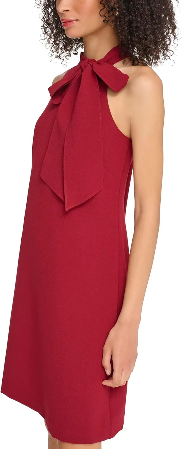 Vince Camuto Women's Halter Bow Neck Dress