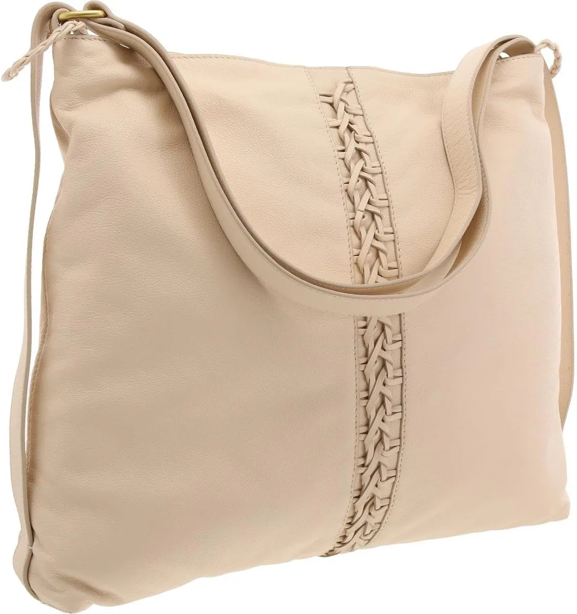 Vince Camuto Womens Licia Textured Leather Hobo Handbag