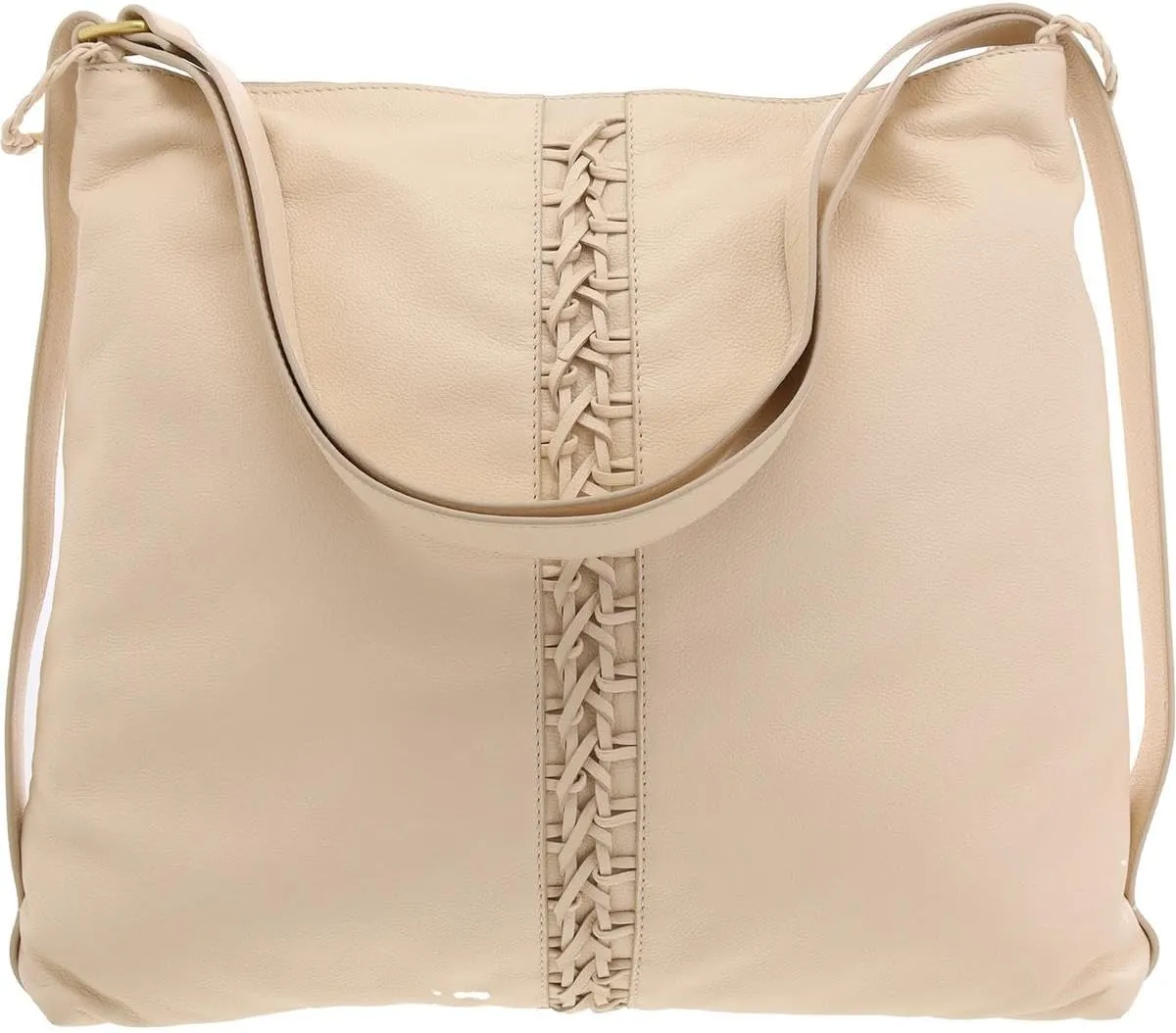 Vince Camuto Womens Licia Textured Leather Hobo Handbag