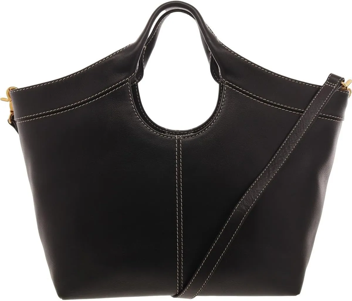 Vince Camuto Womens Nfleet Convertible Leather Tote Handbag