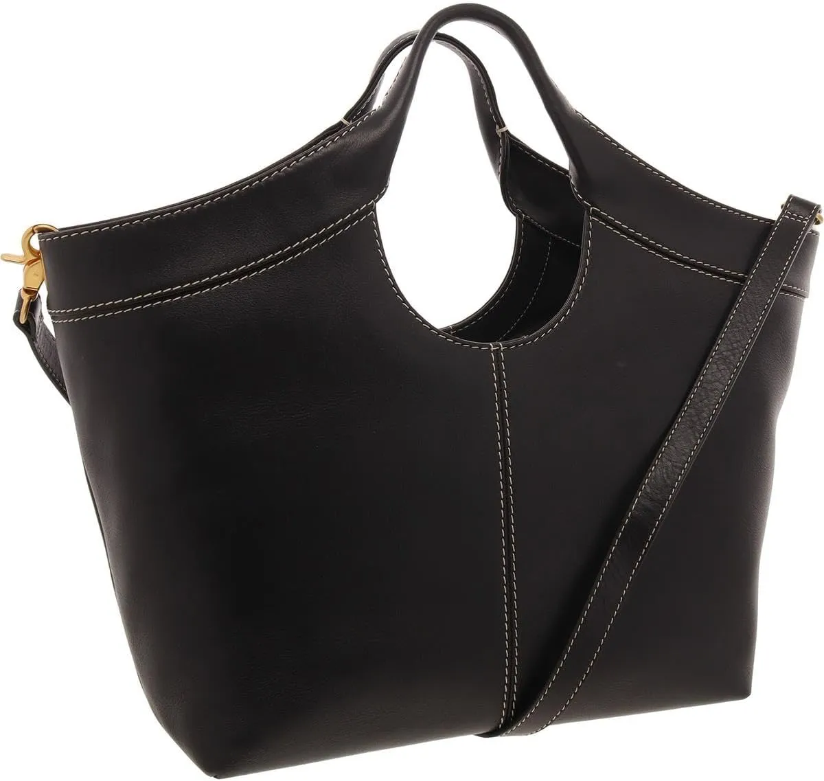 Vince Camuto Womens Nfleet Convertible Leather Tote Handbag