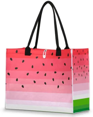 Watermelon Fruit Tote Bag for Women Large Beach Bag Reusable Grocery Bags Tote Bag for Work Shopping Travel Beach
