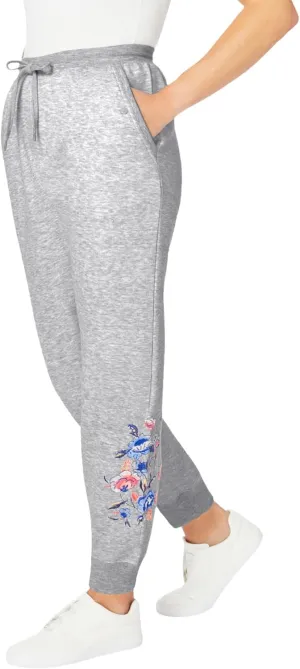 Woman Within Plus Size Better Fleece Jogger Sweatpant